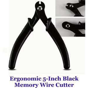 Ergonomic 5-Inch Black Memory Wire Cutter.